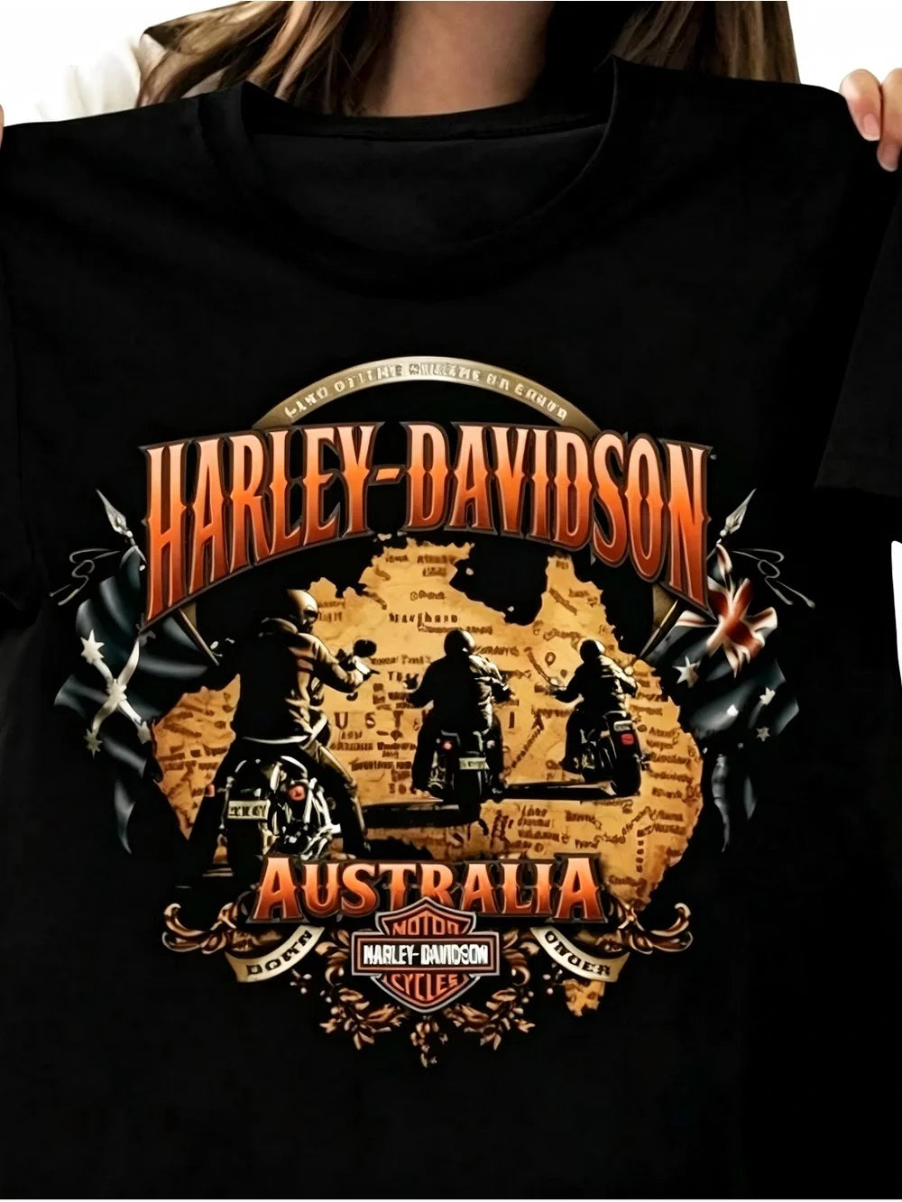 Harley Davidson Australia Southern Cross Biker Fan Womens Mens T-shirt Unisex - T-Shirt, Sweatshirt, Hoodie
