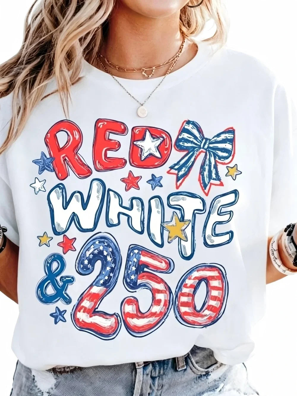 250th Anniversary T-shirt, Red White and 250 Womens Mens T-shirt Unisex - T-Shirt, Sweatshirt, Hoodie