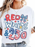 250th Anniversary T-shirt, Red White and 250 Womens Mens T-shirt Unisex - T-Shirt, Sweatshirt, Hoodie