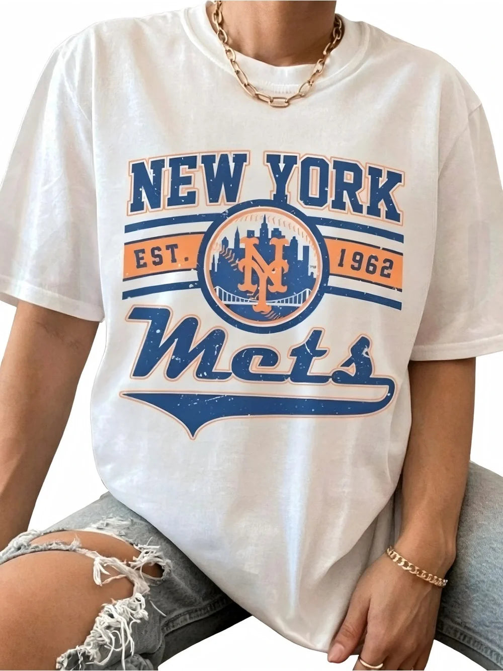 York Mets Baseball Retro Fan Womens Mens T-shirt Unisex - T-Shirt, Sweatshirt, Hoodie