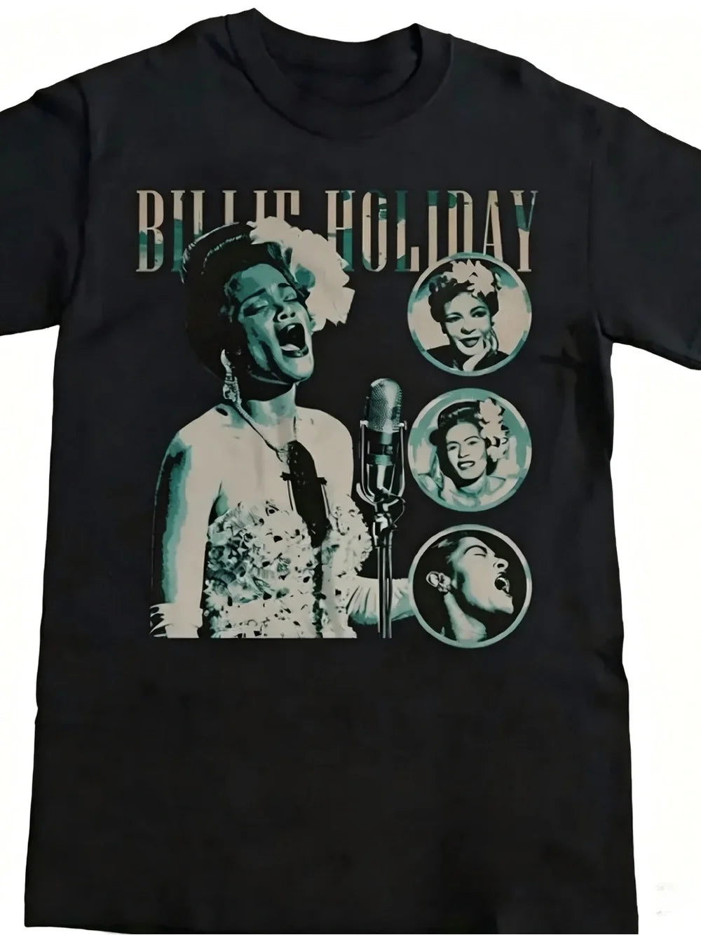 Billie Holiday - Black Womens Mens T-shirt Unisex - T-Shirt, Sweatshirt, Hoodie