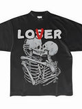 New LOVER/LOSER Skulls Skeleton Graphic Print Womens Mens T-shirt Unisex - T-Shirt, Sweatshirt, Hoodie
