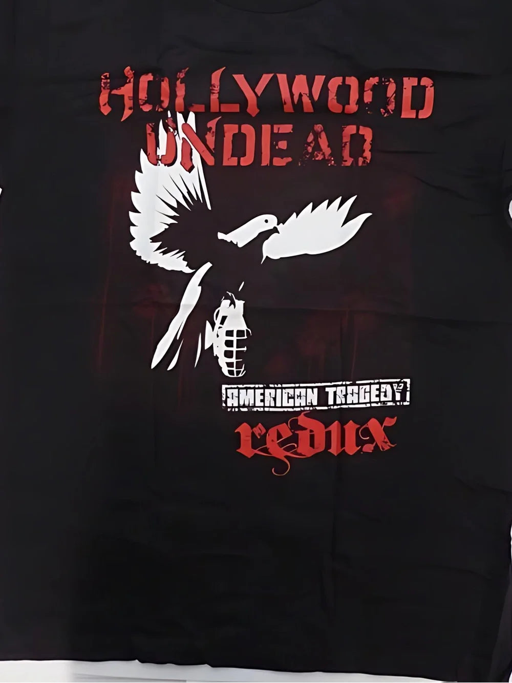 American Tragedy Redux Womens Mens T-shirt Unisex - Black/Red - T-Shirt, Sweatshirt, Hoodie