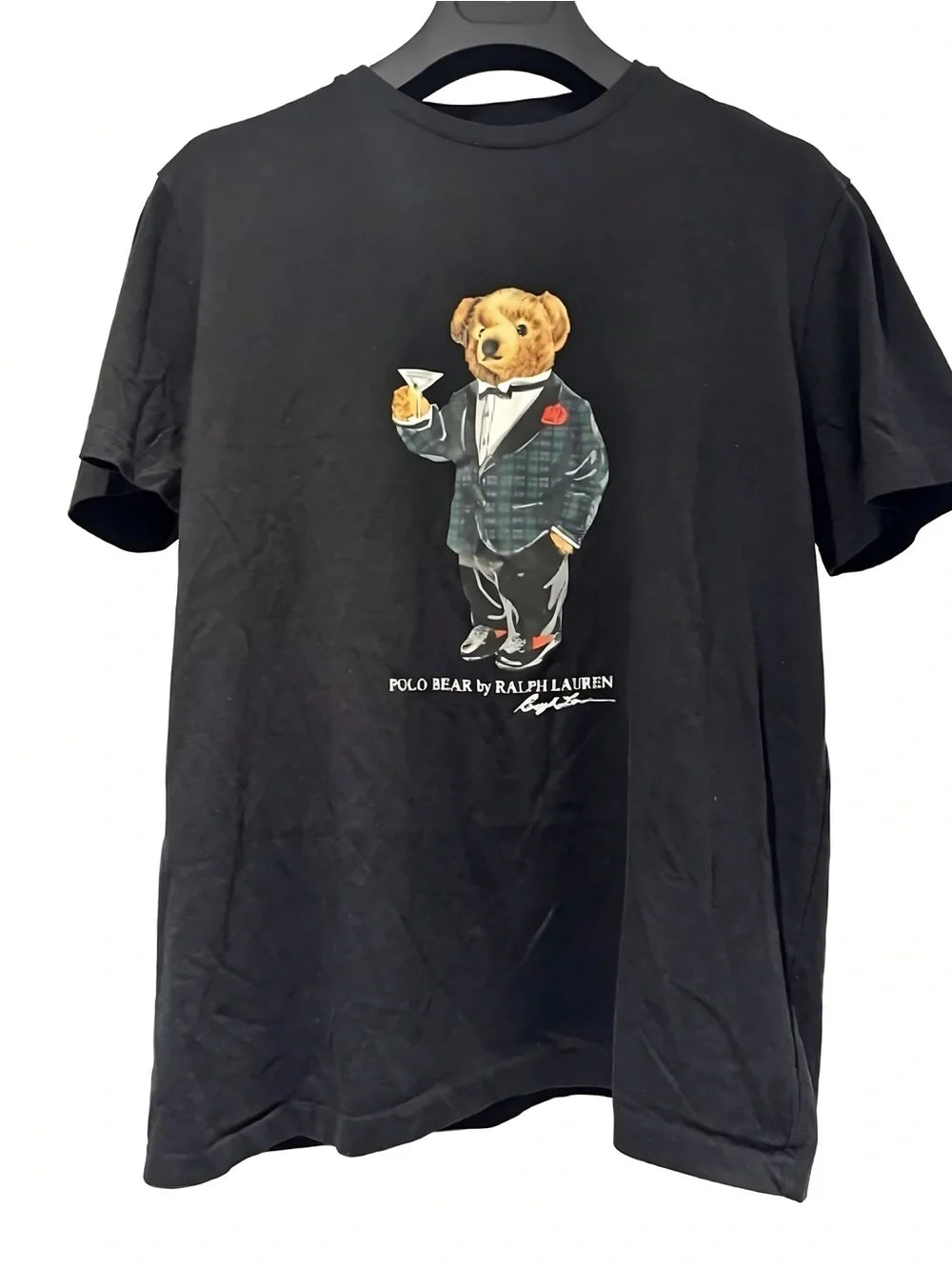 Polo Ralph Lauren Black Polo Bear Logo Graphic Womens Mens T-shirt Unisex - T-Shirt, Sweatshirt, Hoodie