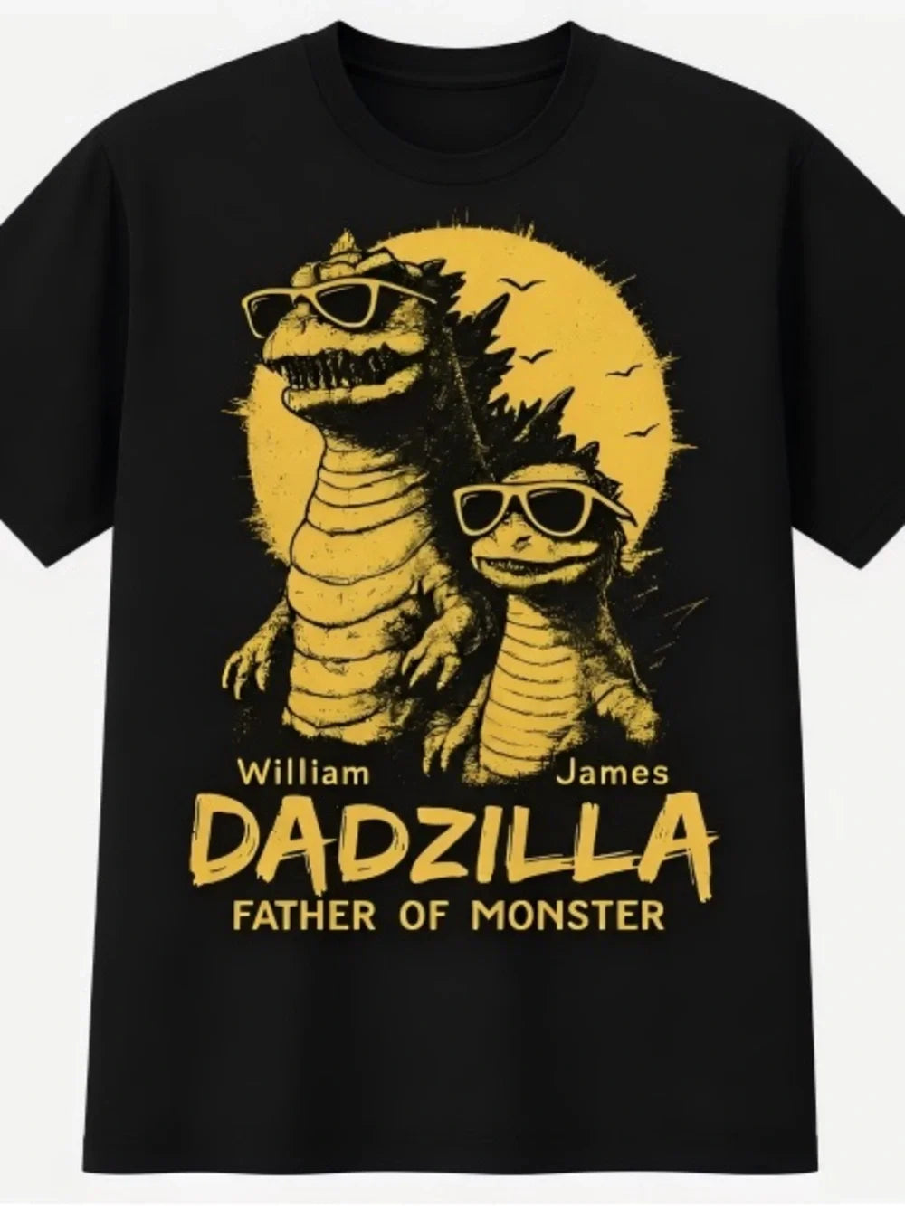 Personalized Dadzilla TShirt Custom Name Father Of Monsters Shirt Funny Dad Gift - T-Shirt, Sweatshirt, Hoodie