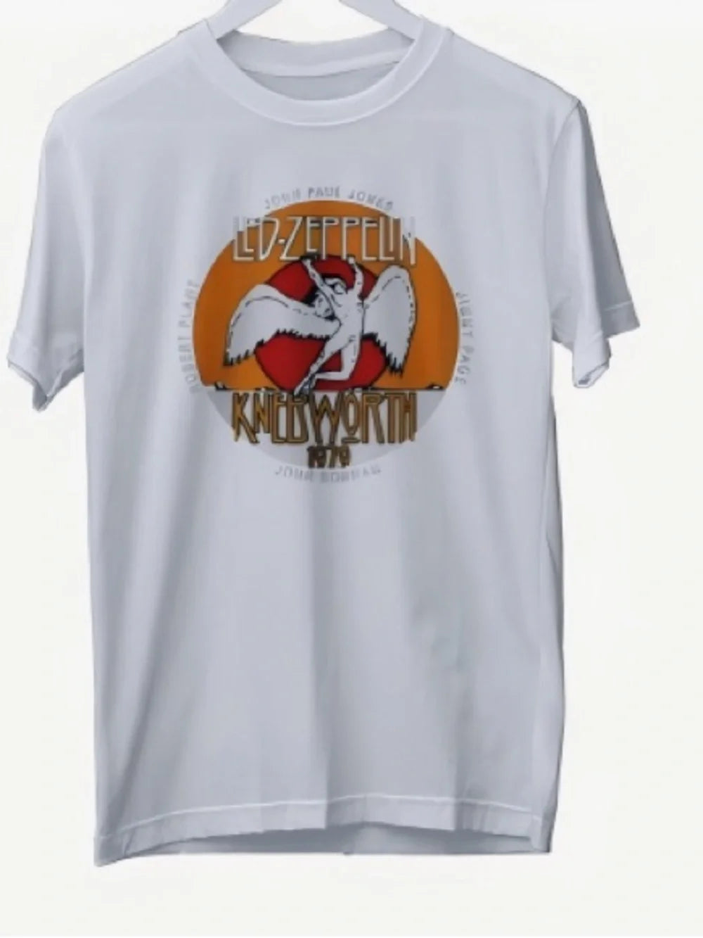 Led Z-E-P-P-E-L-I-N At Knebworth 1979 Music Womens Mens T-shirt Unisex White - T-Shirt, Sweatshirt, Hoodie