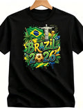 Fifa World Cup 2026 T-Shirt Soccer Graphic Tee USA Football Fan, Brazil 2026 - T-Shirt, Sweatshirt, Hoodie