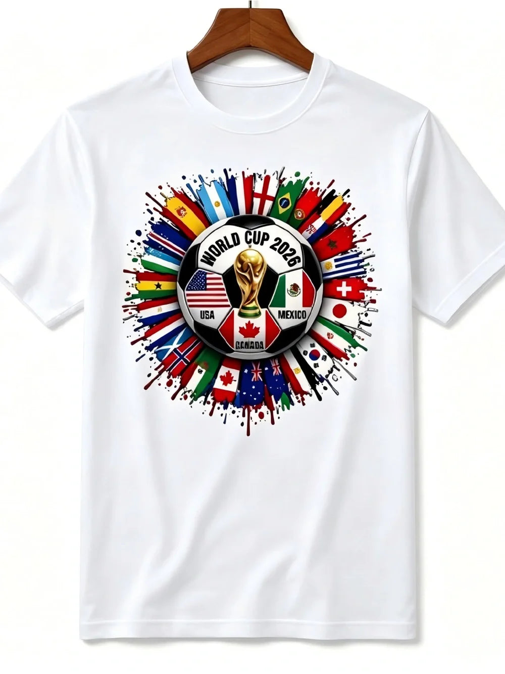 World Cup 2026 T-Shirt Football Flags Soccer Fan Womens Mens T-shirt Unisex - T-Shirt, Sweatshirt, Hoodie