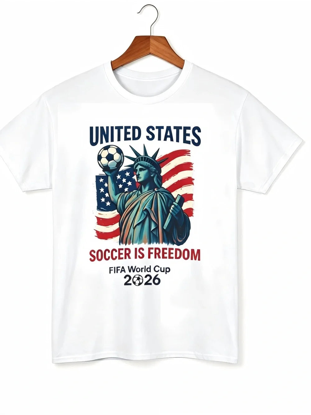 USA Soccer Is Freedom Womens Mens T-shirt Unisex FIFA World Cup 2026 - T-Shirt, Sweatshirt, Hoodie