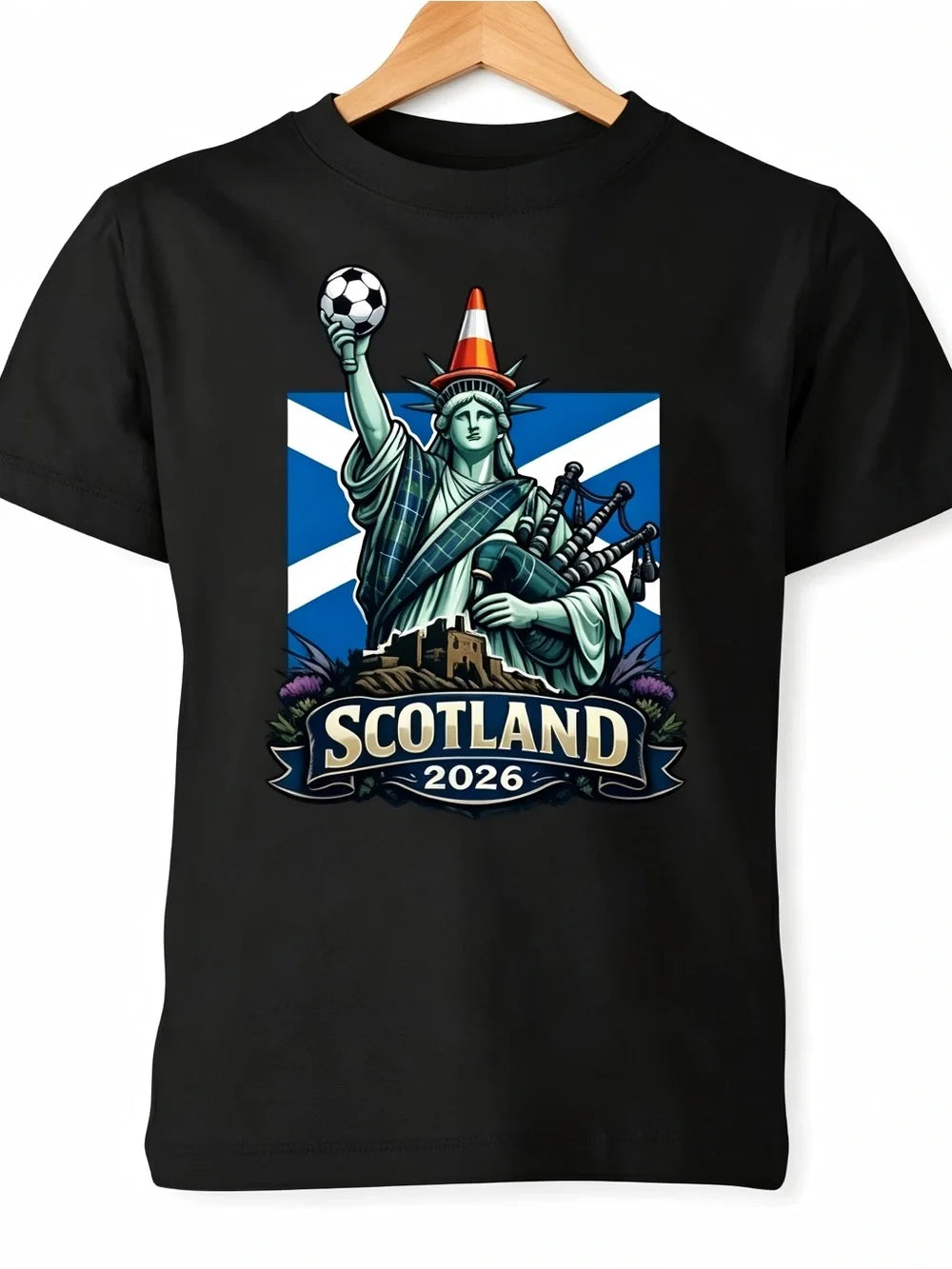 Scotland Football World cup Liberty Cone Womens Mens T-shirt Unisex - T-Shirt, Sweatshirt, Hoodie