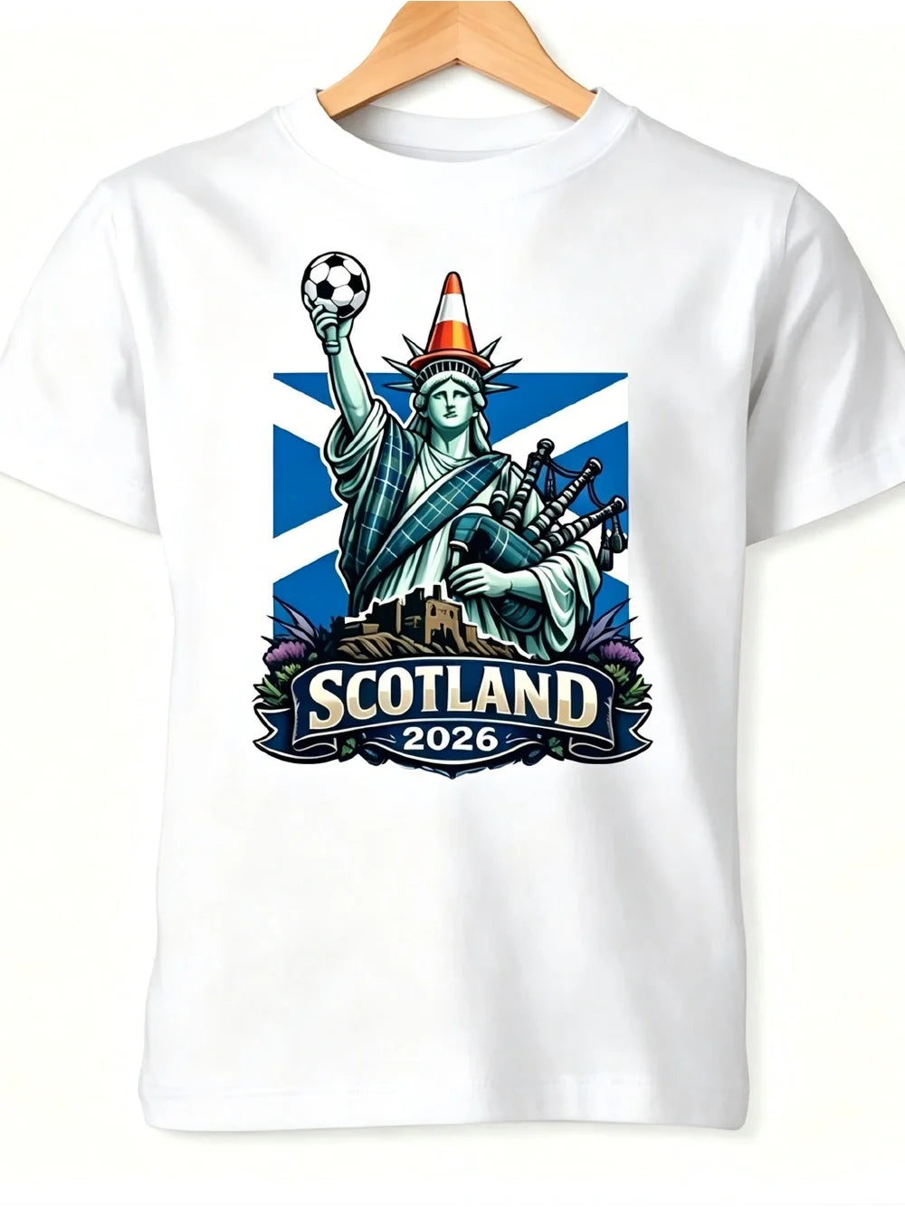 Scotland Football World cup Liberty Cone Womens Mens T-shirt Unisex - T-Shirt, Sweatshirt, Hoodie