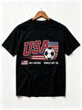 USA 2026 Soccer Womens Mens T-shirt Unisex USA Canada Mexico World soccer - T-Shirt, Sweatshirt, Hoodie