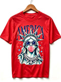 America Statue of Liberty Blowing Bubble Gum Graphics Womens Mens T-shirt Unisex - T-Shirt, Sweatshirt, Hoodie