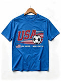 USA 2026 Soccer Womens Mens T-shirt Unisex USA Canada Mexico World soccer - T-Shirt, Sweatshirt, Hoodie