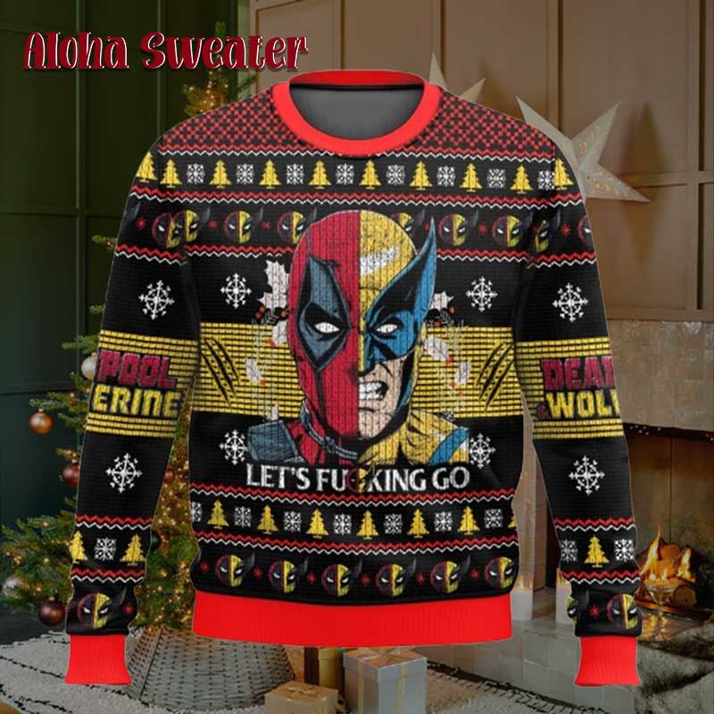 Do I Look Like I Care Deadpool Ugly Christmas Sweater product image 5