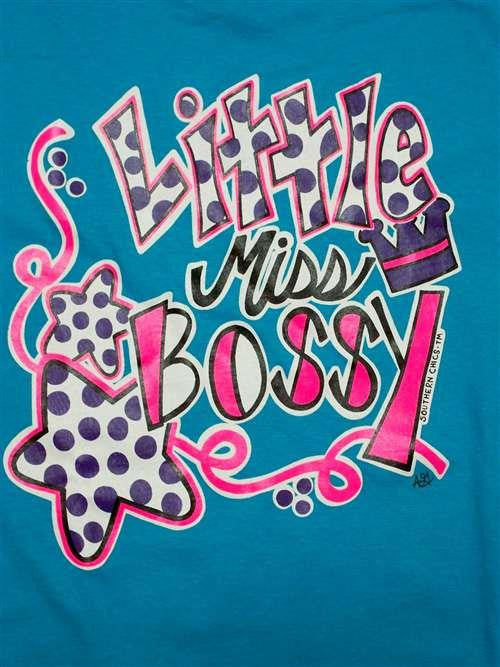 Southern Chics Funny Lil Girl Miss Bossy Toddler - Adult & Kids T-Shirts, Sweatshirts & Hoodies apparel design preview 1