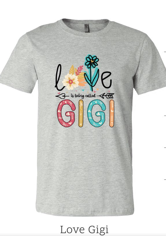 Sassy Frass Love is Being Called Gigi Canvas - Adult & Kids T-Shirts, Sweatshirts & Hoodies apparel design preview 2