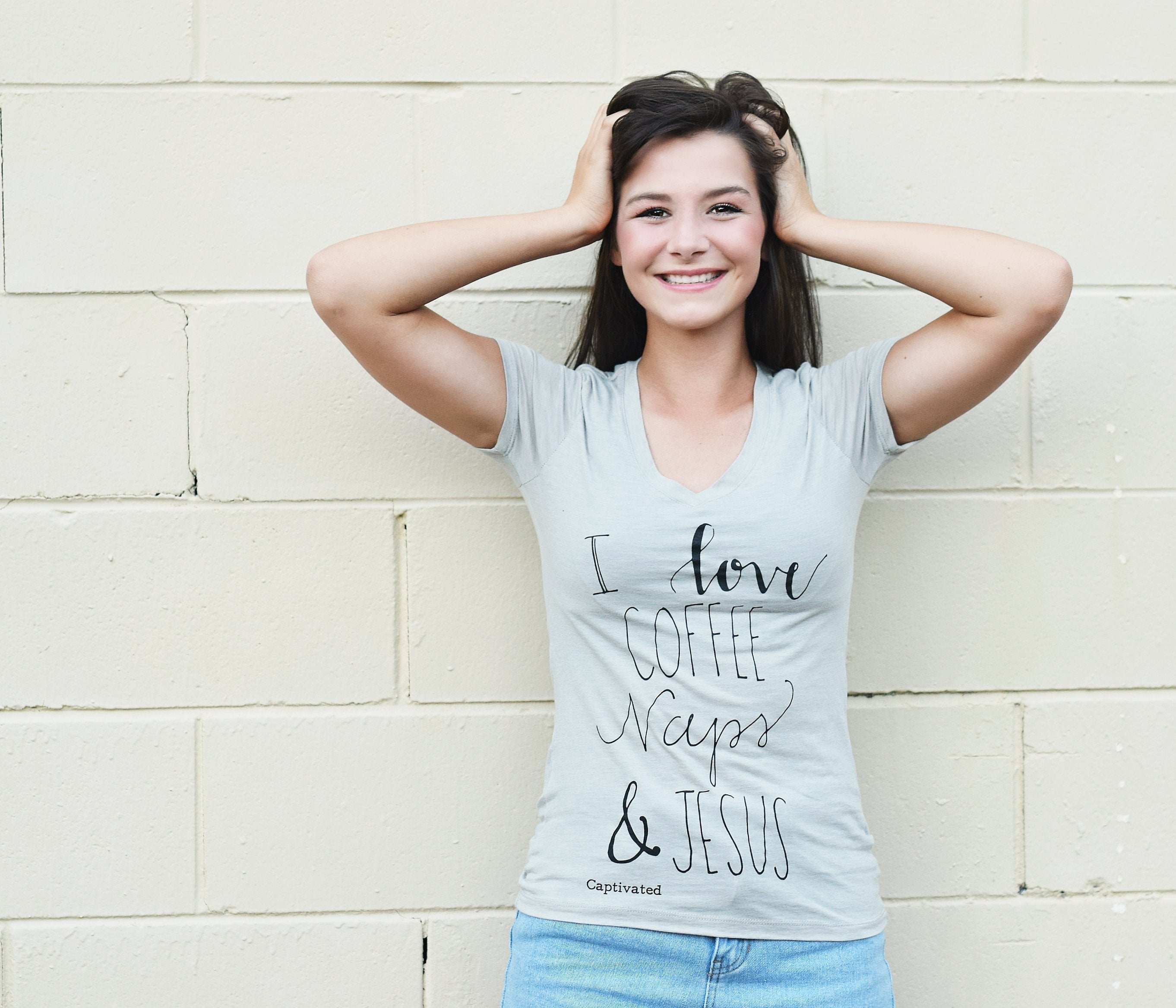 Sassy Frass Captivated I Love Coffee Naps Jesus - Adult & Kids T-Shirts, Sweatshirts & Hoodies apparel design preview 2