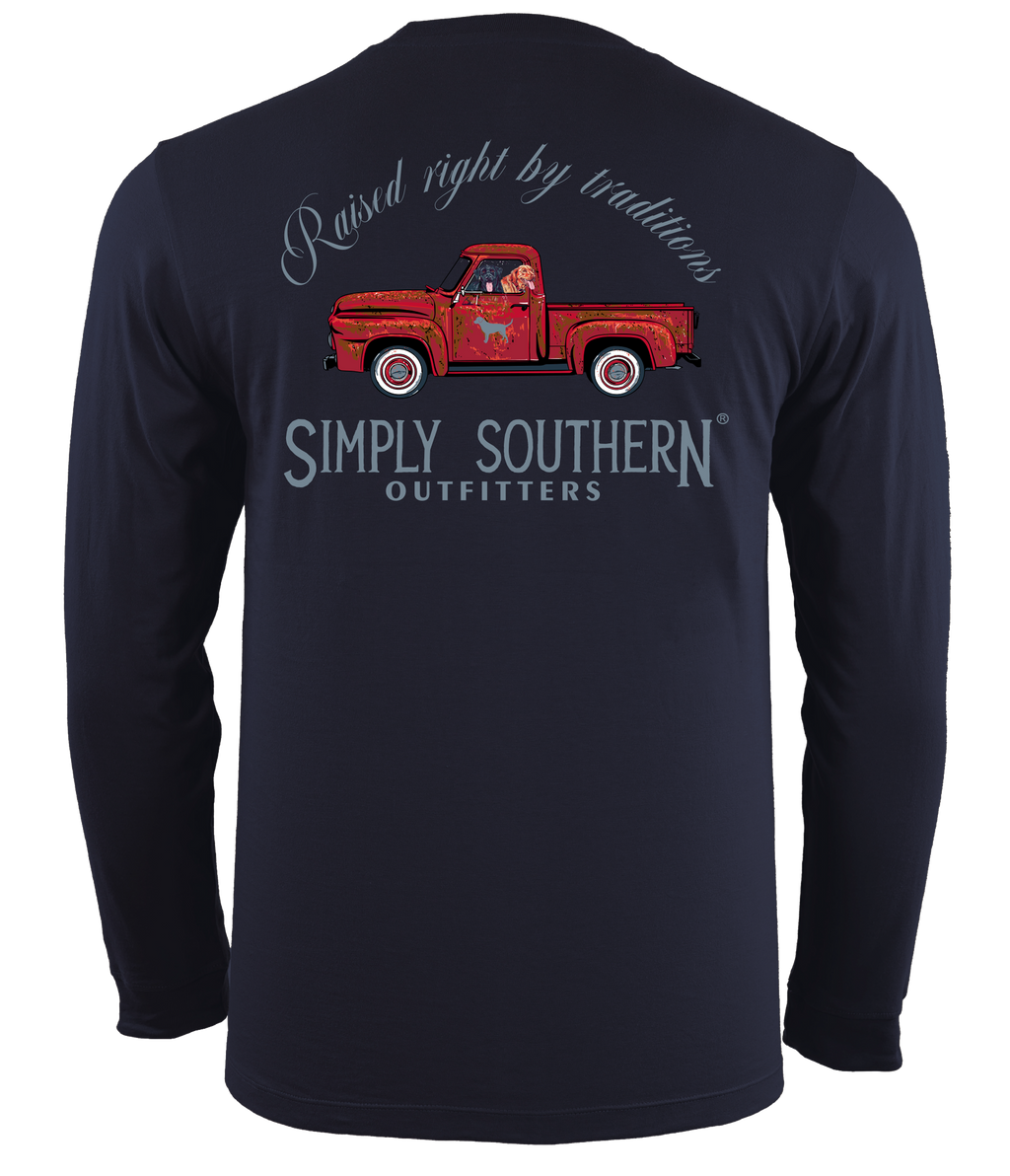 Simply Southern Raised Right Truck - Adult & Kids T-Shirts, Sweatshirts & Hoodies apparel design preview 1