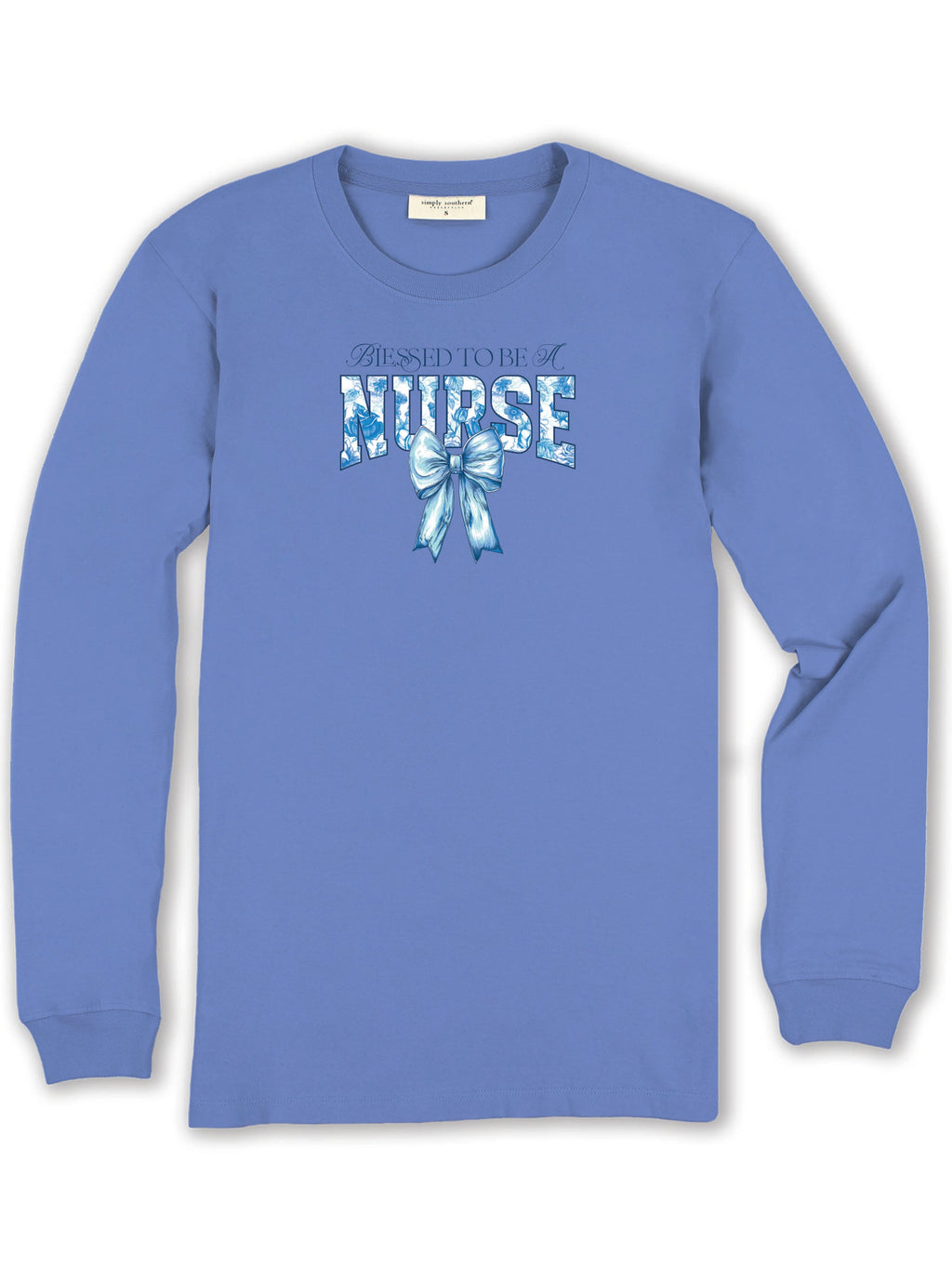 Simply Southern Blessed Nurse Bow - Adult & Kids T-Shirts, Sweatshirts & Hoodies apparel design preview 2