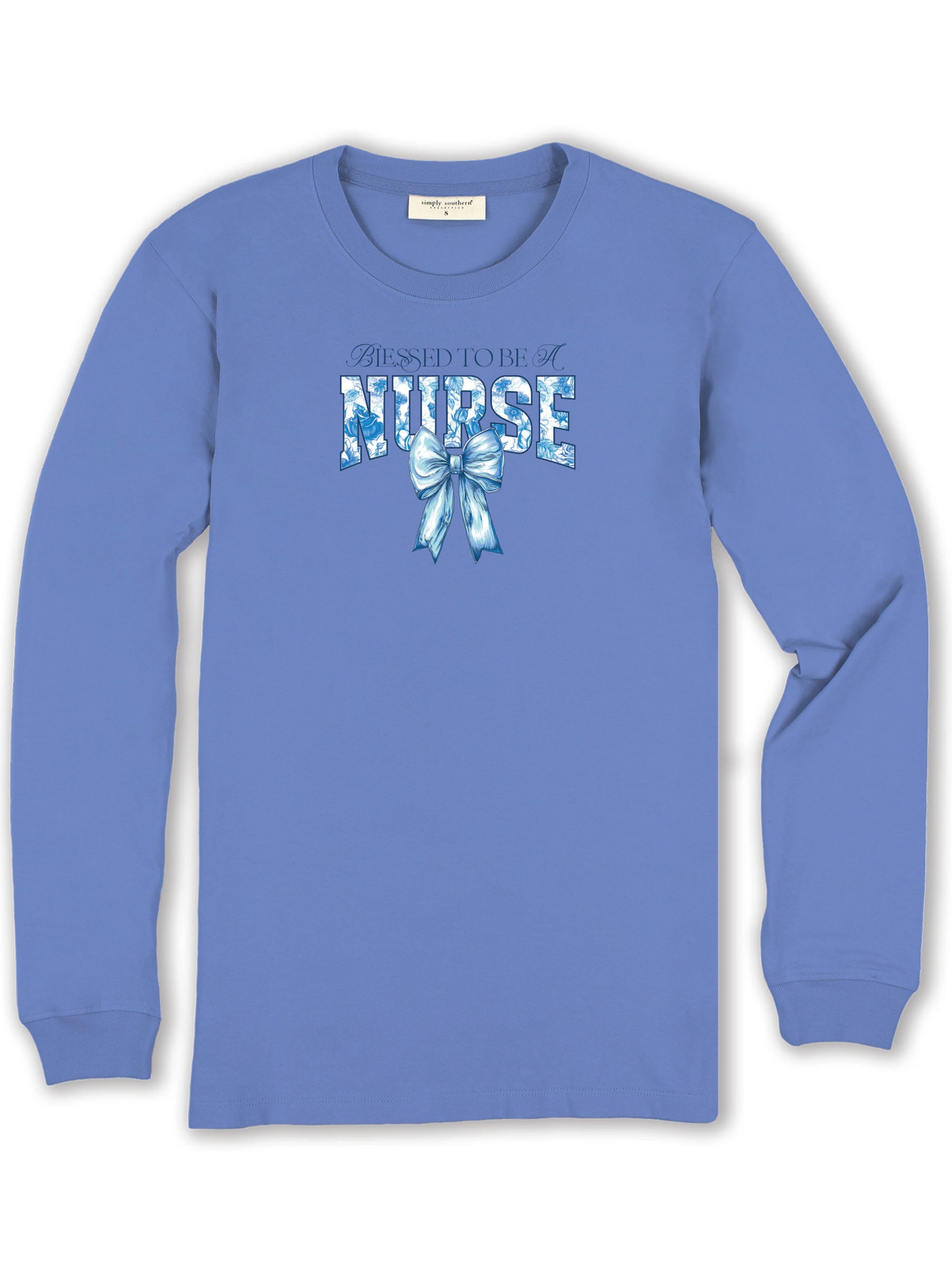 Simply Southern Blessed Nurse Bow - Adult & Kids T-Shirts, Sweatshirts & Hoodies apparel design preview 2