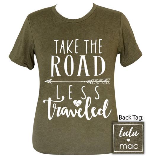 Girlie Girl Originals Lulu Mac Preppy Take Road Less - Adult & Kids T-Shirts, Sweatshirts & Hoodies apparel design preview 1