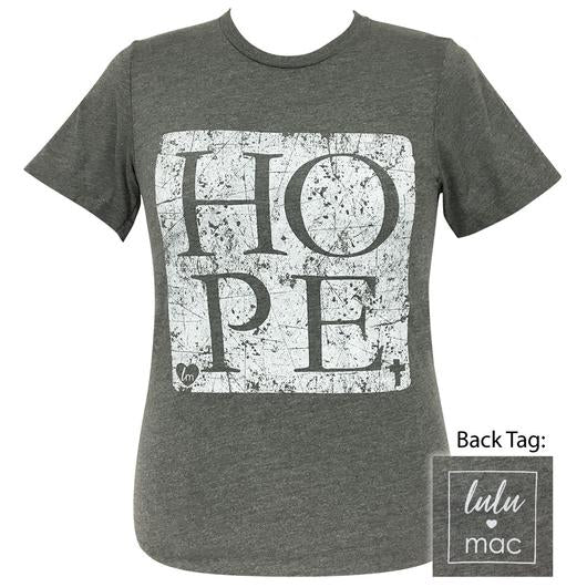 Girlie Girl Originals Lulu Mac Preppy Hope Distressed - Adult & Kids T-Shirts, Sweatshirts & Hoodies apparel design preview 1