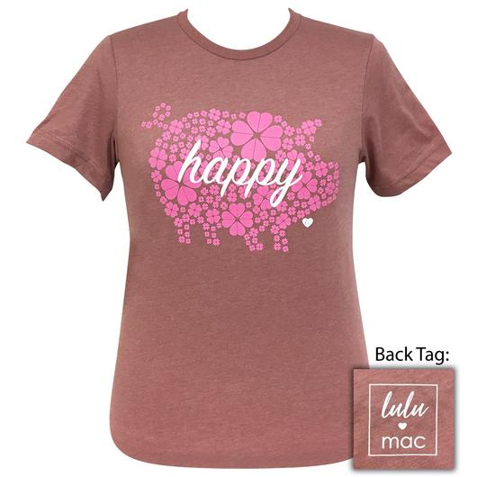 Girlie Girl Originals Lulu Mac Preppy Happy Clover - Adult & Kids T-Shirts, Sweatshirts & Hoodies apparel design preview 1