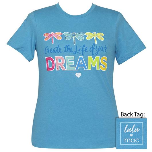 Girlie Girl Lulu Mac Preppy Create Life Dragonflies - Adult & Kids T-Shirts, Sweatshirts & Hoodies apparel design preview 1