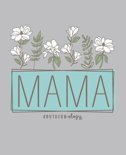 Southernology Magnolia Mama Statement Canvas - Adult & Kids T-Shirts, Sweatshirts & Hoodies apparel design preview 2