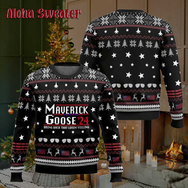 Maverick Goose Top Gun Ugly Christmas Sweater product image