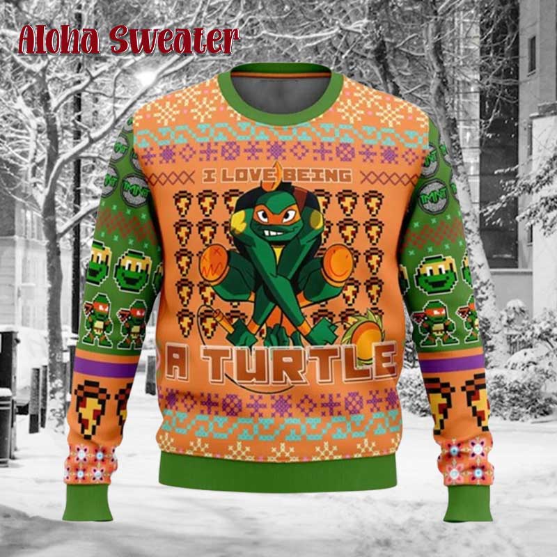Ninja Turtles Pizza Dudes Ugly Christmas Sweater product image 3