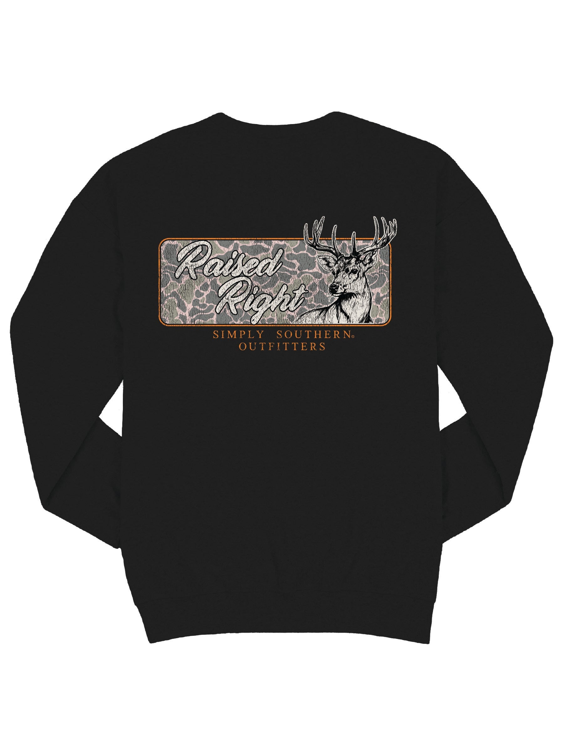 Simply Southern Raised Right Deer Unisex Crew - Adult & Kids T-Shirts, Sweatshirts & Hoodies apparel design preview 2