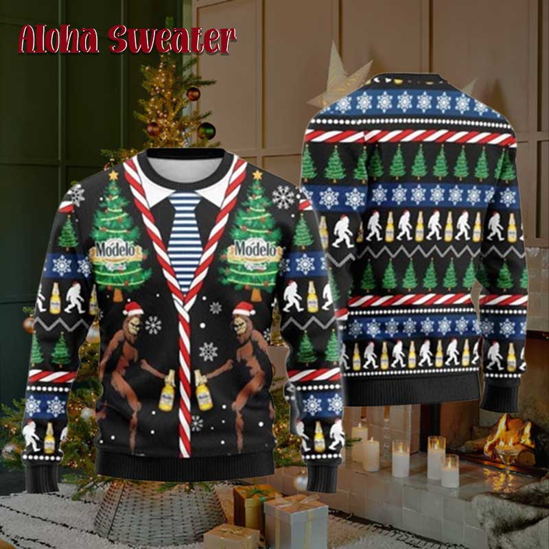 Modelo Christmas Bigfoot Ugly Christmas Sweater product image