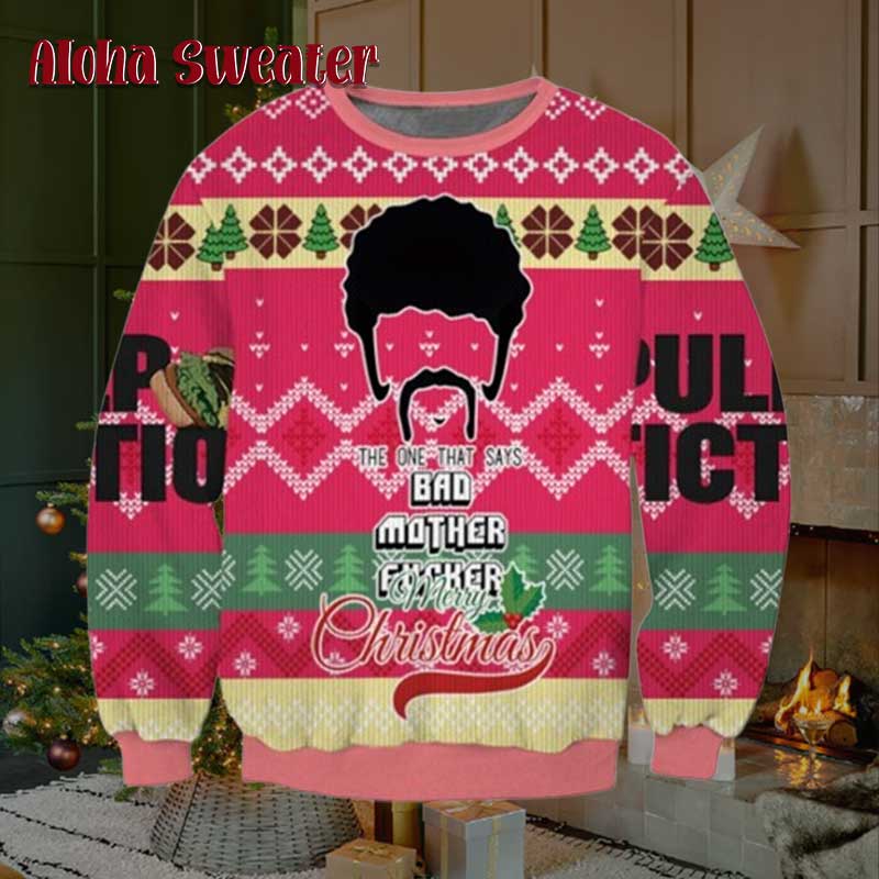 Minions Gimp Meme Pulp Fiction Ugly Christmas Sweater product image 2