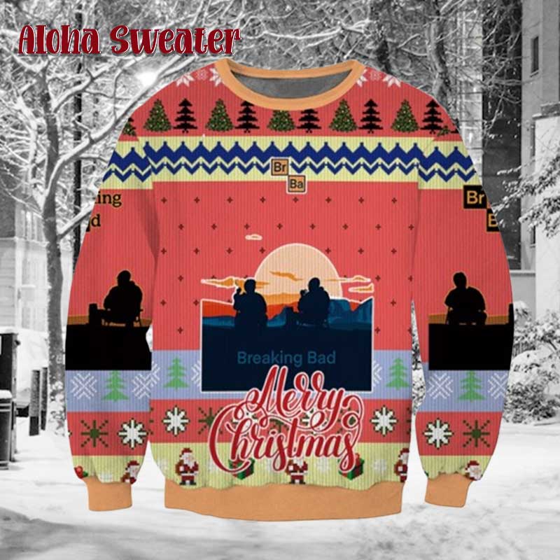 Breaking Bad Have A Blue Xmas Ugly Christmas Sweater product image 5