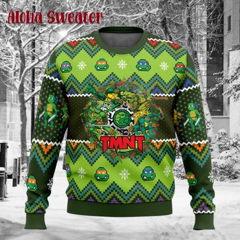 Ninja Turtles Pizza Dudes Ugly Christmas Sweater product image 2