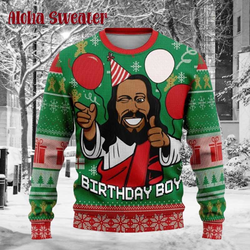420 Bob Marley Marijuana Jesus Ugly Christmas Sweater product image 4
