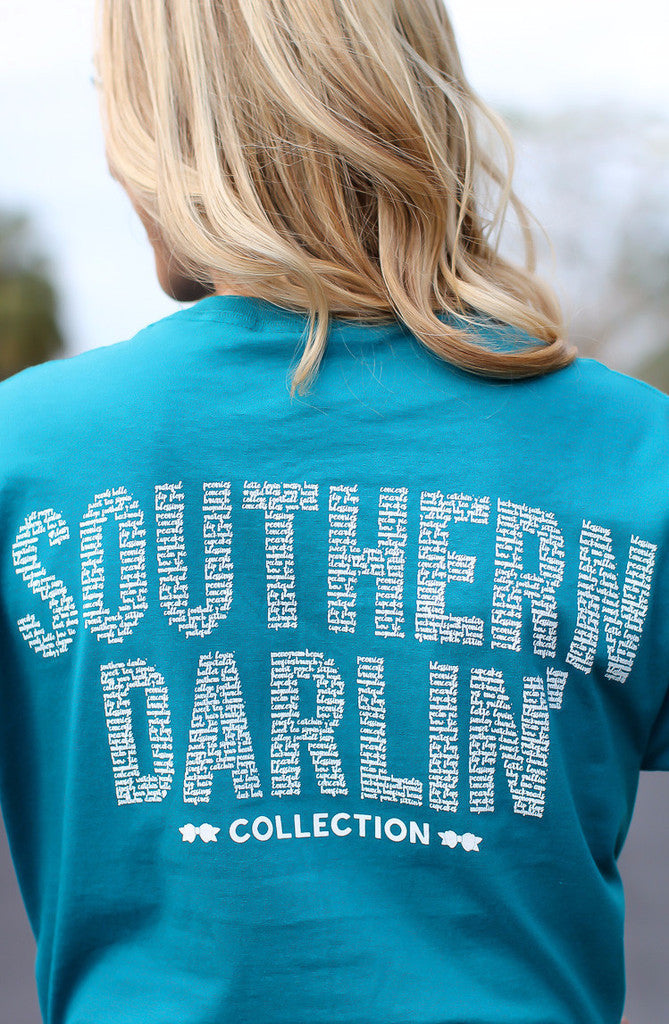 SALE Southern Darlin Logo Words Bow Bright Girlie - Adult & Kids T-Shirts, Sweatshirts & Hoodies apparel design preview 2