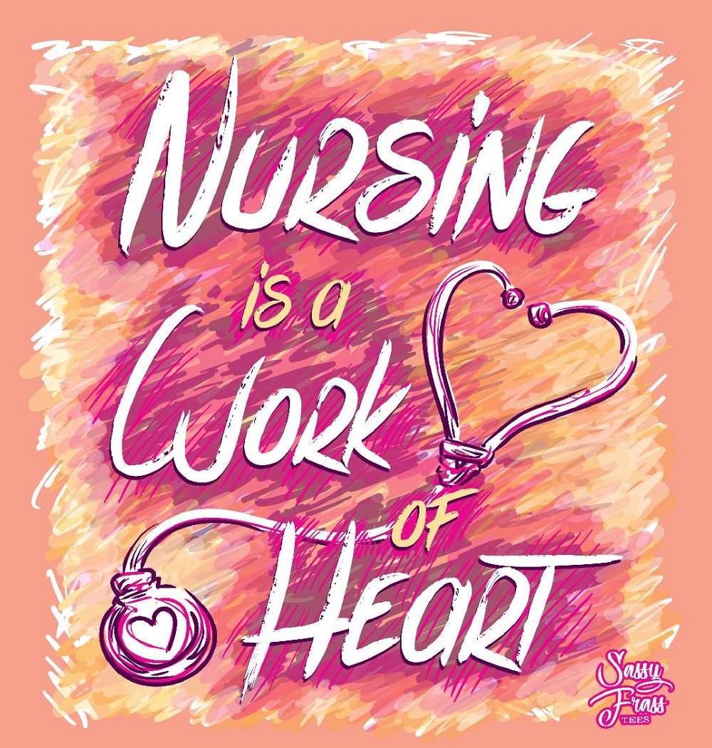Sassy Frass Nurse CNA RN LPN Nursing is a Work of - Adult & Kids T-Shirts, Sweatshirts & Hoodies apparel design preview 2