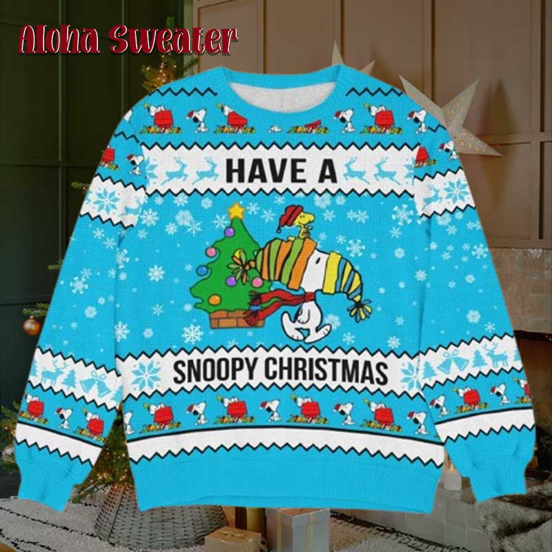 Little Christmas Snoopy Ugly Christmas Sweater product image 2