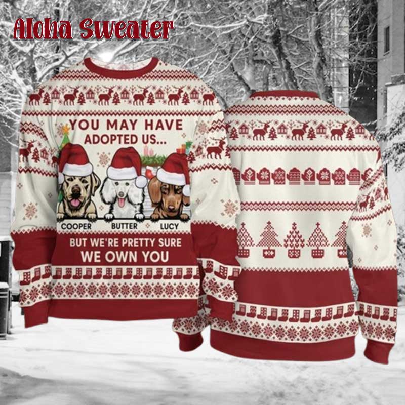 Merry Glizzmas Hot Dog Ugly Christmas Sweater product image 2