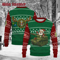 Personalized Us Army Santa Tank Ugly Christmas Sweater product image