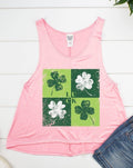 Shamrock Irish Luck Clovers Front Print Tank Top - Adult & Kids T-Shirts, Sweatshirts & Hoodies apparel design preview 1