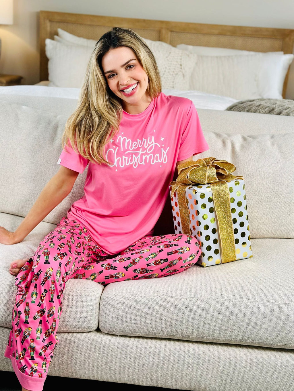 Simply Southern Merry Holiday PJ Pants Set - Adult & Kids T-Shirts, Sweatshirts & Hoodies apparel design preview 1