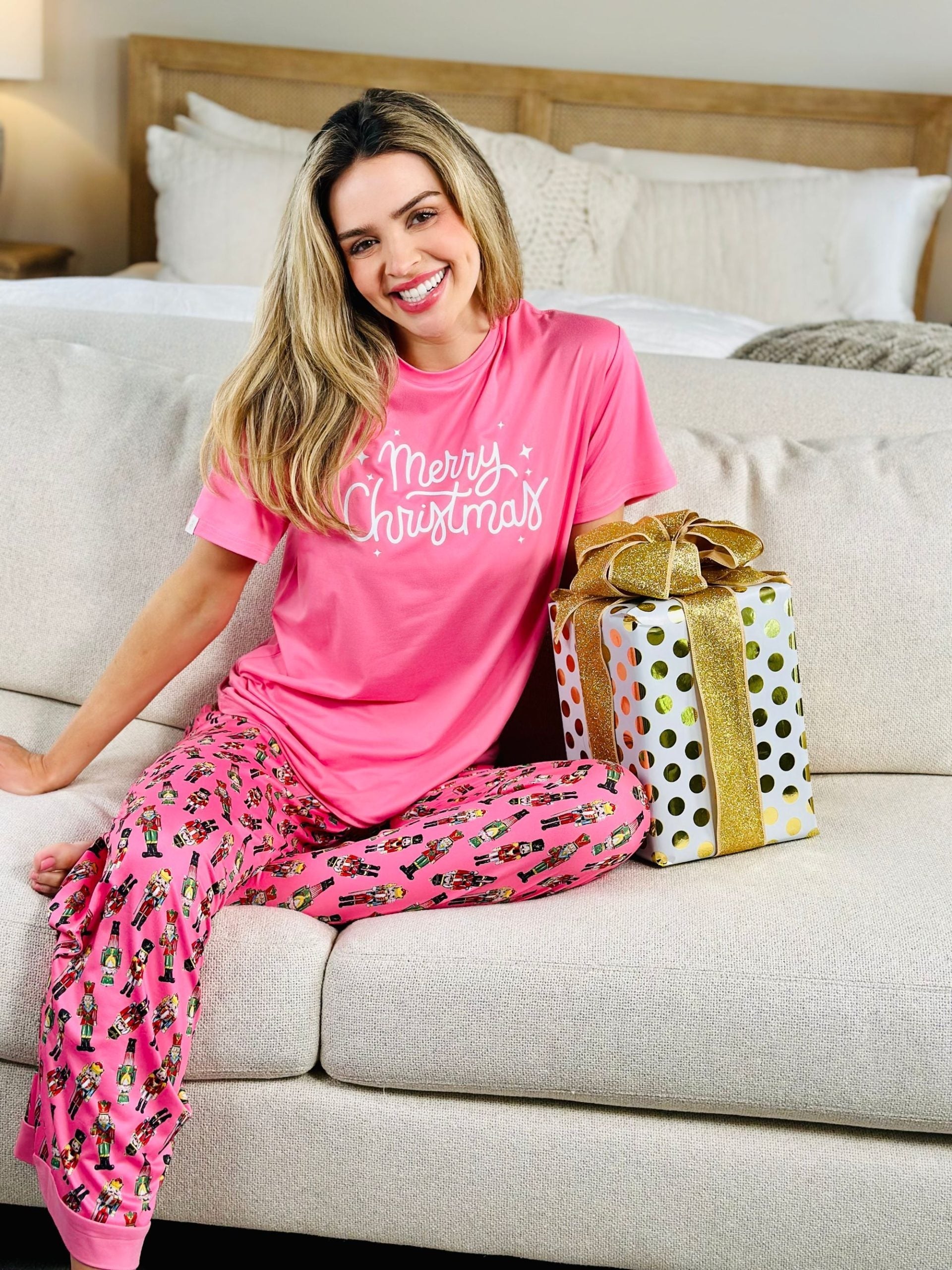 Simply Southern Merry Holiday PJ Pants Set - Adult & Kids T-Shirts, Sweatshirts & Hoodies apparel design preview 1