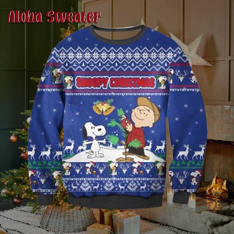 Snoopy Christmas Caddie Ugly Christmas Sweater product image 5