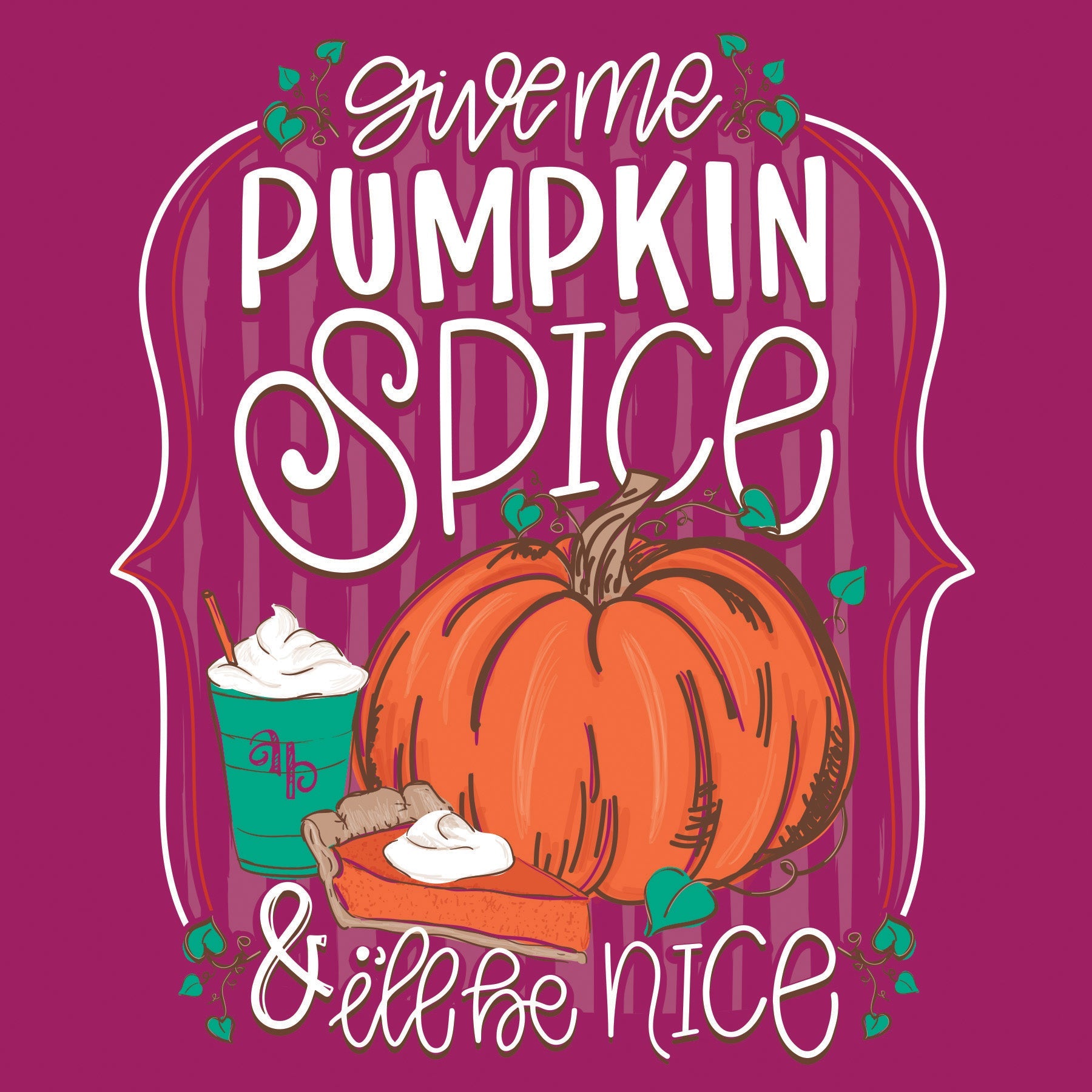 Southernology Ashton Brye Pumpkin Spice Fall Comfort - Adult & Kids T-Shirts, Sweatshirts & Hoodies apparel design preview 2