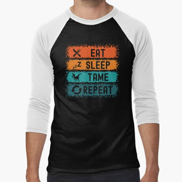 Eat Sleep Tame Repeat Gamer Funny T-Shirt - Streetwear Style Men Women - T-Shirt, Sweatshirt, Hoodie