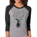 Country Life Preppy Feather Deer Dream Raglan - Adult & Kids T-Shirts, Sweatshirts & Hoodies apparel design preview 1